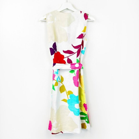 NWT Hobbs Daria Floral Linen Dress SIze US 4 - Picture 4 of 12